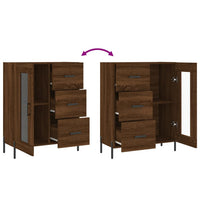 Thumbnail for Sideboard Braun Eichen-Optik 69,5x34x90 cm Holzwerkstoff