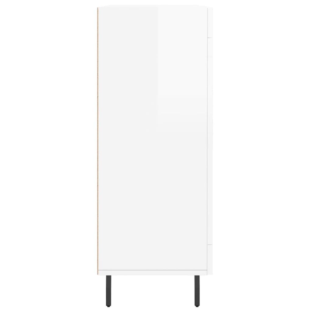 Sideboard Hochglanz-Weiß 69,5x34x90 cm Holzwerkstoff
