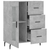Thumbnail for Sideboard Betongrau 69,5x34x90 cm Holzwerkstoff