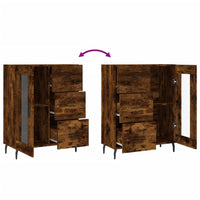 Thumbnail for Sideboard Räuchereiche 69,5x34x90 cm Holzwerkstoff
