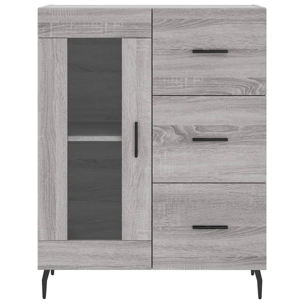 Sideboard Grau Sonoma 69,5x34x90 cm Holzwerkstoff