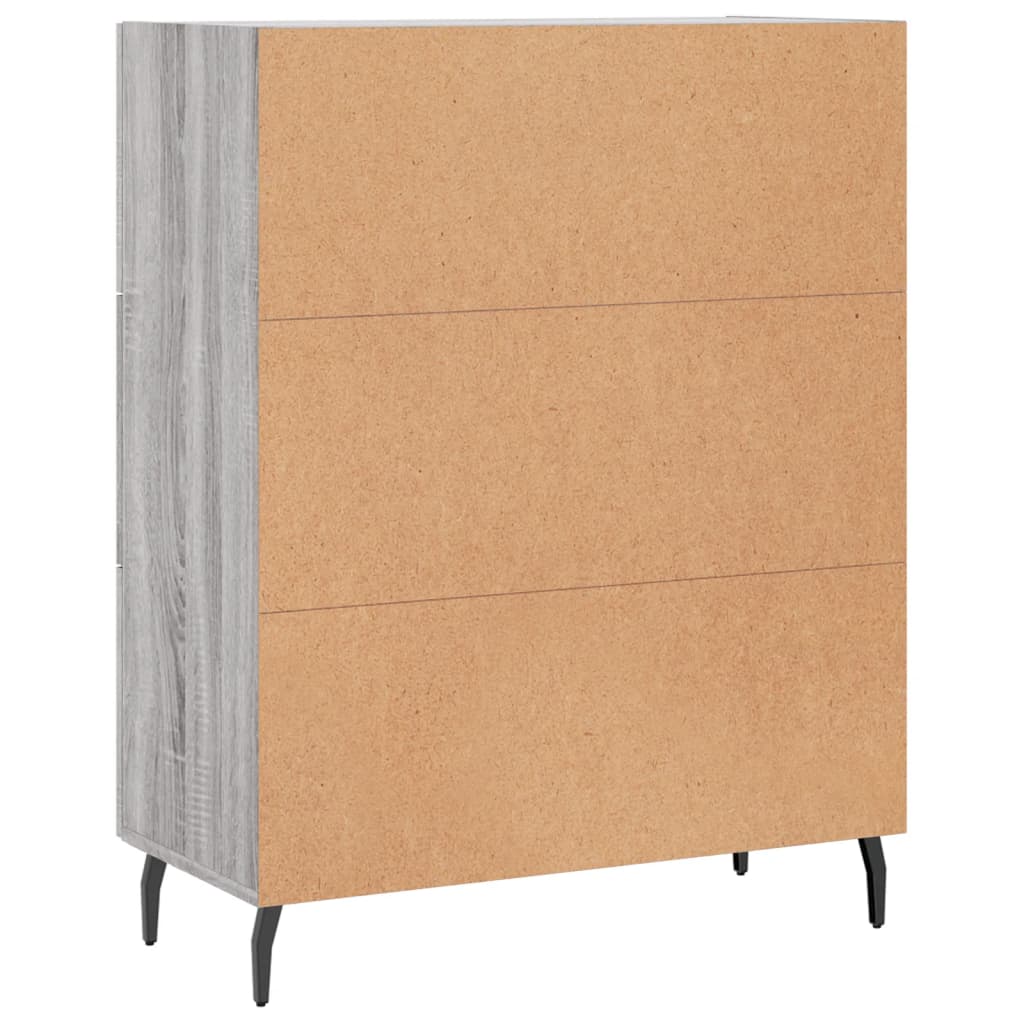 Sideboard Grau Sonoma 69,5x34x90 cm Holzwerkstoff
