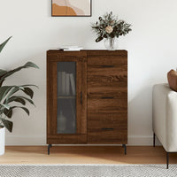 Thumbnail for Sideboard Braun Eichen-Optik 69,5x34x90 cm Holzwerkstoff