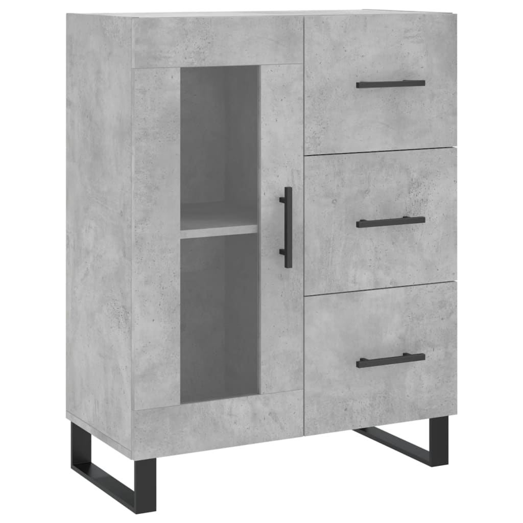 Sideboard Betongrau 69,5x34x90 cm Holzwerkstoff