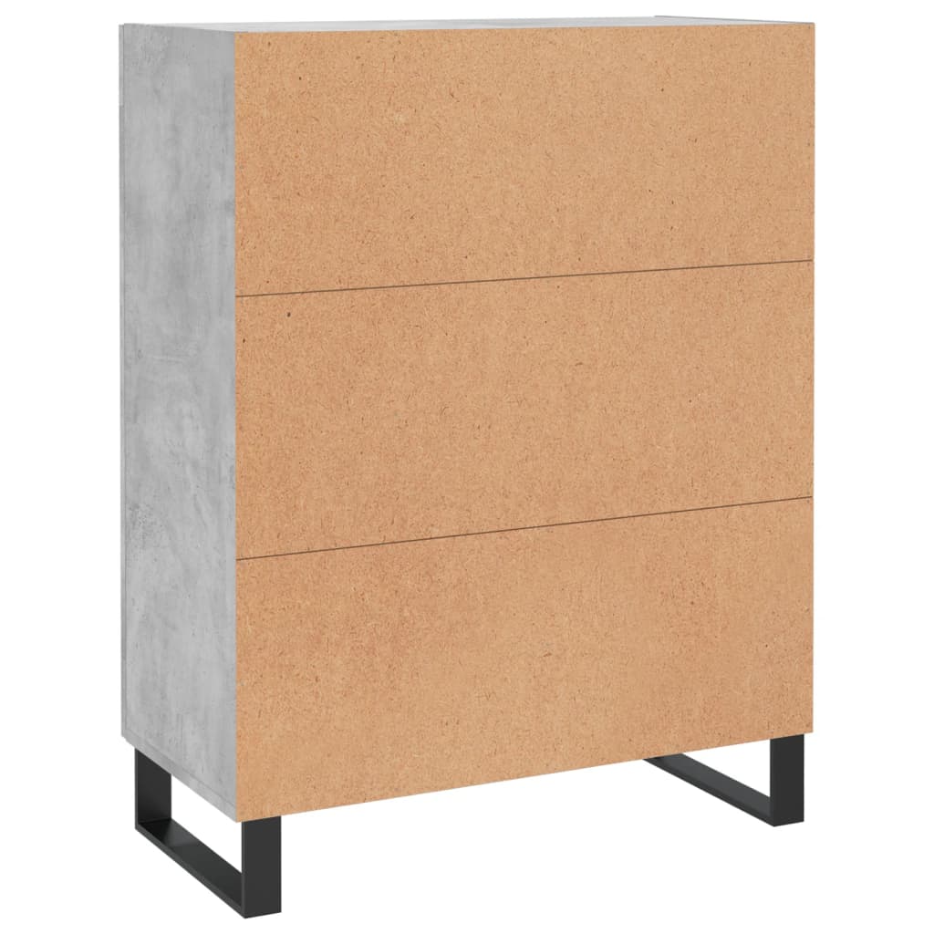 Sideboard Betongrau 69,5x34x90 cm Holzwerkstoff