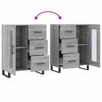 Thumbnail for Sideboard Grau Sonoma 69,5x34x90 cm Holzwerkstoff