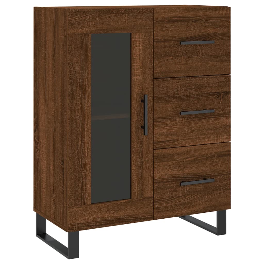 Sideboard Braun Eichen-Optik 69,5x34x90 cm Holzwerkstoff