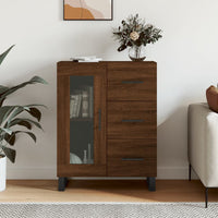Thumbnail for Sideboard Braun Eichen-Optik 69,5x34x90 cm Holzwerkstoff