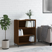 Thumbnail for Regalschrank Braun Eichen-Optik 69,5x32,5x90 cm Holzwerkstoff