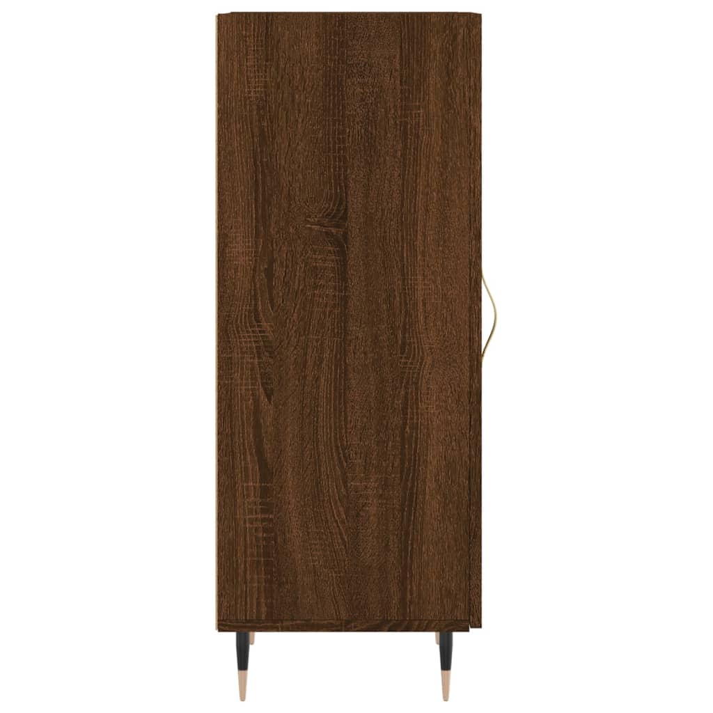 Sideboard Braun Eichen-Optik 34,5x34x90 cm Holzwerkstoff