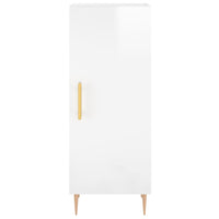 Thumbnail for Sideboard Hochglanz-Weiß 34,5x34x90 cm Holzwerkstoff