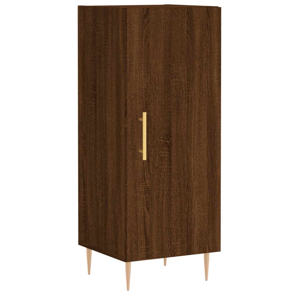 Sideboard Braun Eichen-Optik 34,5x34x90 cm Holzwerkstoff
