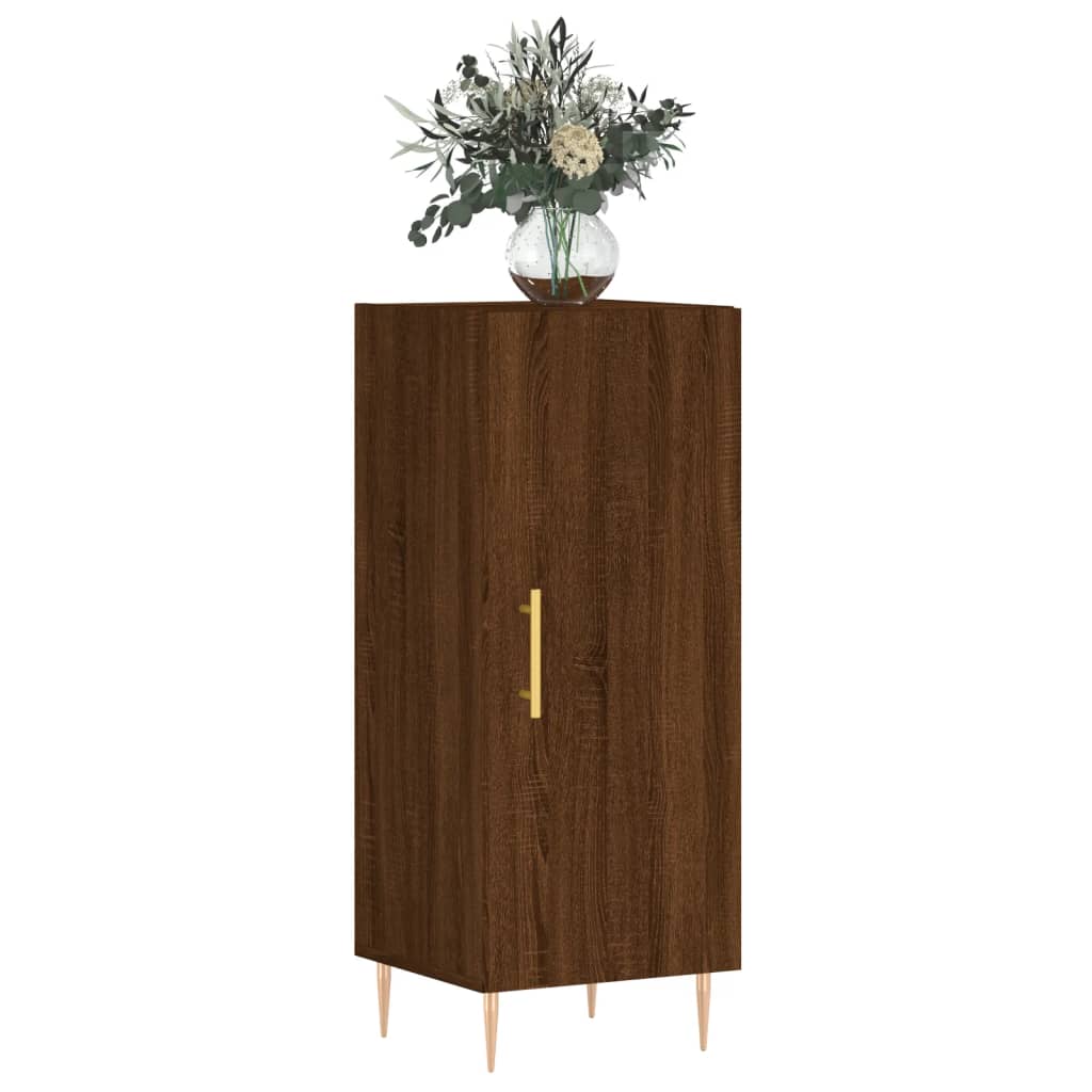 Sideboard Braun Eichen-Optik 34,5x34x90 cm Holzwerkstoff