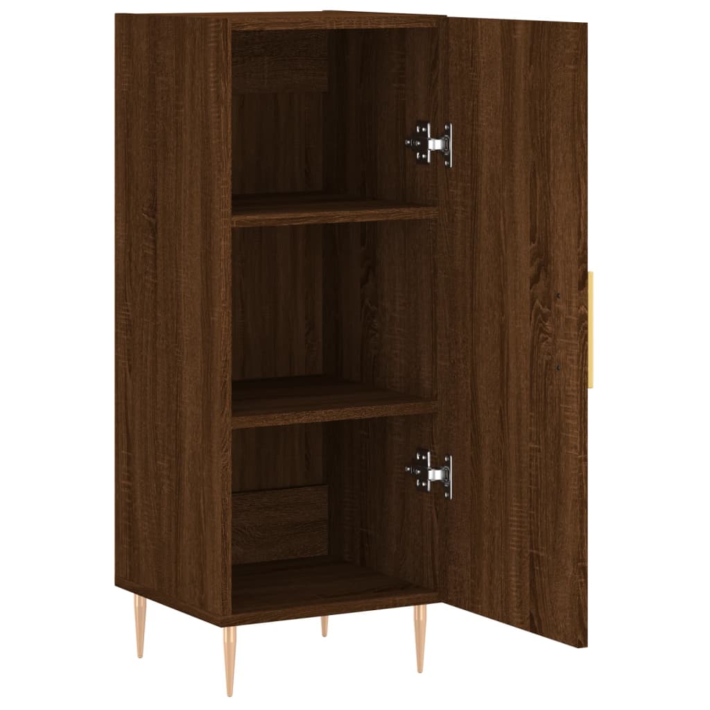 Sideboard Braun Eichen-Optik 34,5x34x90 cm Holzwerkstoff