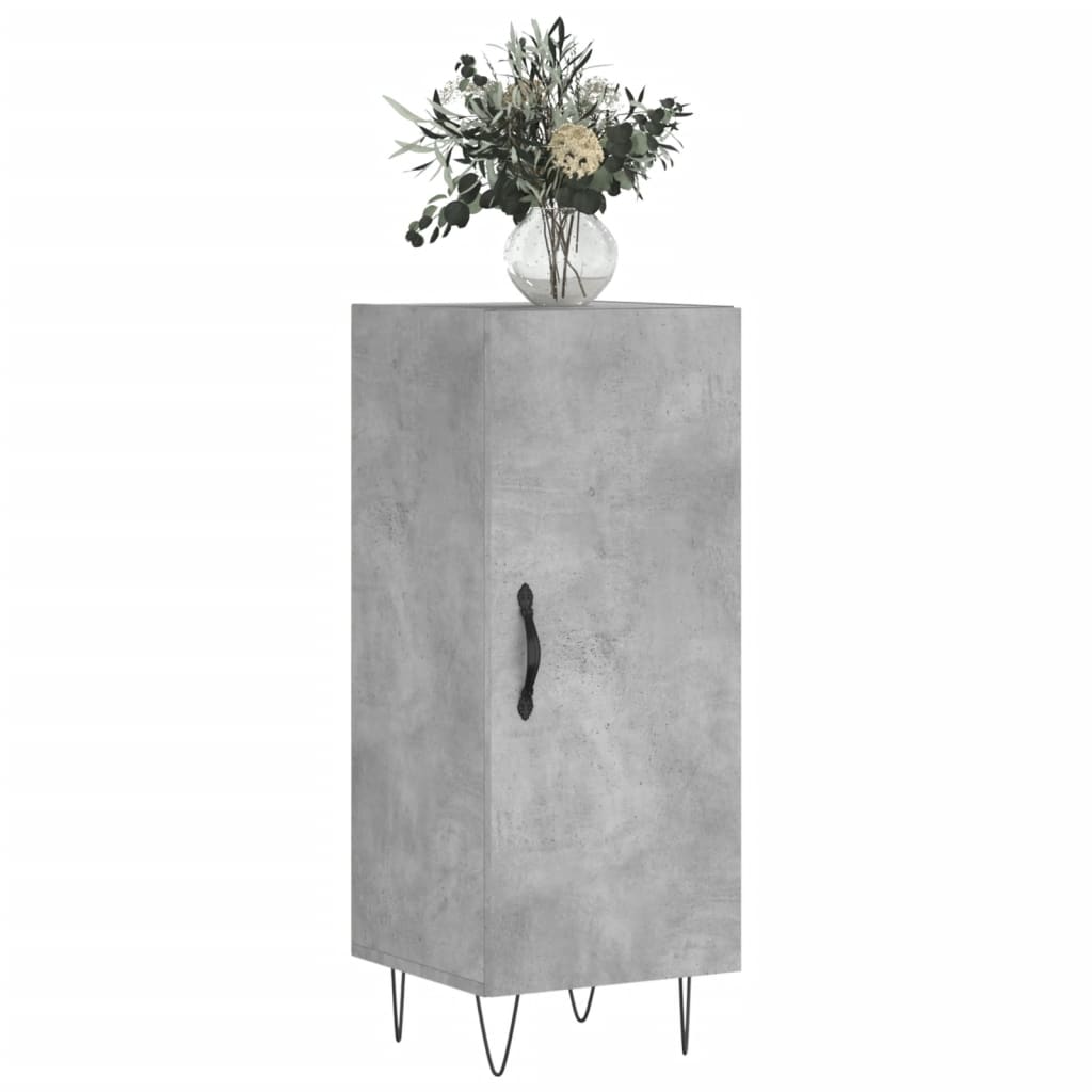 Sideboard Betongrau 34,5x34x90 cm Holzwerkstoff