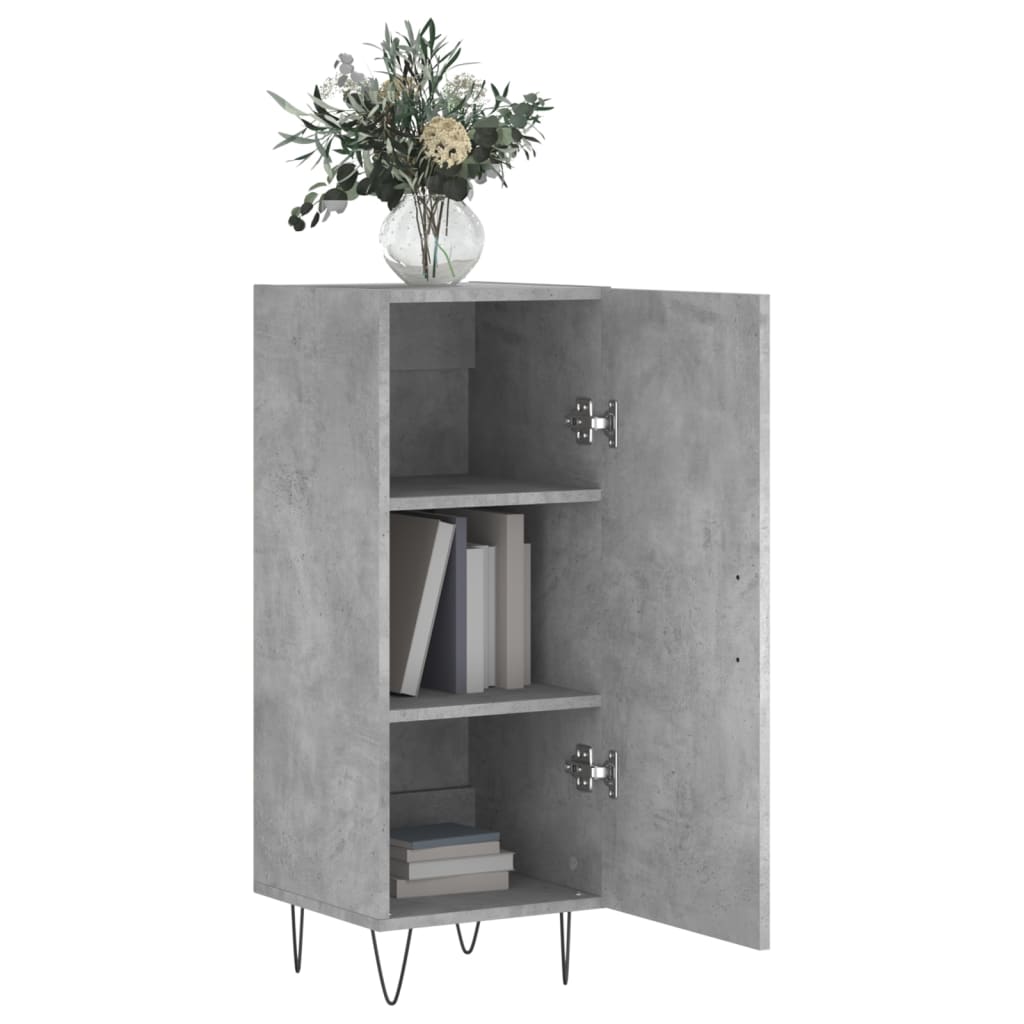 Sideboard Betongrau 34,5x34x90 cm Holzwerkstoff