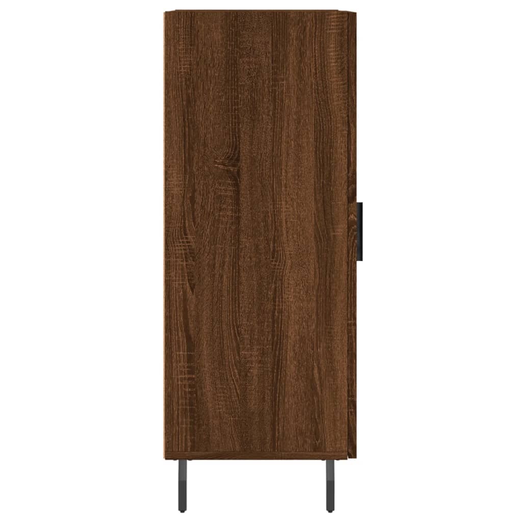 Sideboard Braun Eichen-Optik 34,5x34x90 cm Holzwerkstoff