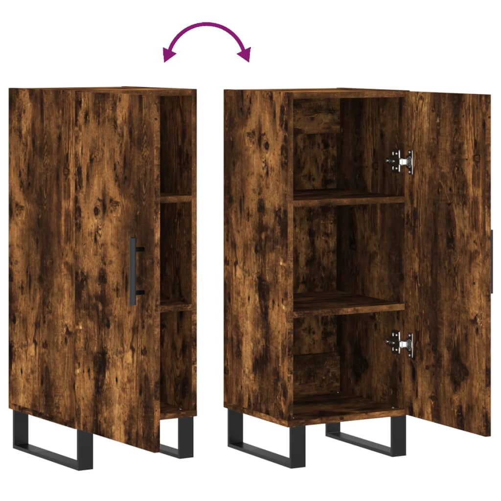 Sideboard Räuchereiche 34,5x34x90 cm Holzwerkstoff