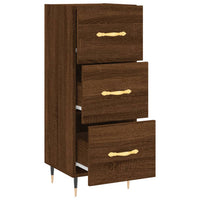 Thumbnail for Sideboard Braun Eichen-Optik 34,5x34x90 cm Holzwerkstoff