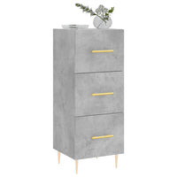 Thumbnail for Sideboard Betongrau 34,5x34x90 cm Holzwerkstoff