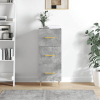 Thumbnail for Sideboard Betongrau 34,5x34x90 cm Holzwerkstoff