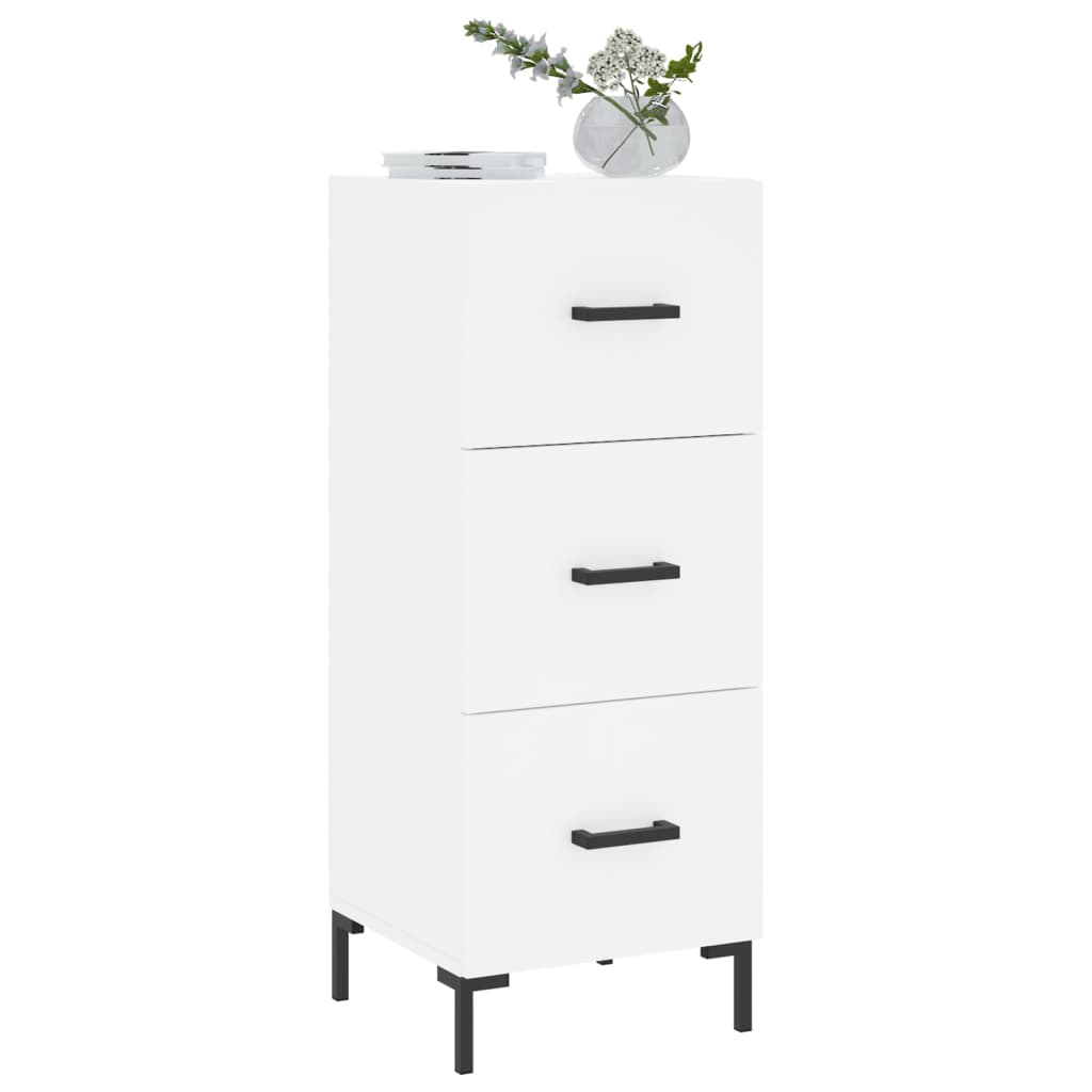 Sideboard Weiß 34,5x34x90 cm Holzwerkstoff