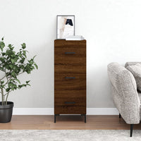Thumbnail for Sideboard Braun Eichen-Optik 34,5x34x90 cm Holzwerkstoff