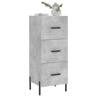 Thumbnail for Sideboard Betongrau 34,5x34x90 cm Holzwerkstoff