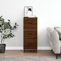 Thumbnail for Sideboard Braun Eichen-Optik 34,5x34x90 cm Holzwerkstoff