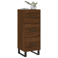 Thumbnail for Sideboard Braun Eichen-Optik 34,5x34x90 cm Holzwerkstoff