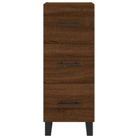Thumbnail for Sideboard Braun Eichen-Optik 34,5x34x90 cm Holzwerkstoff