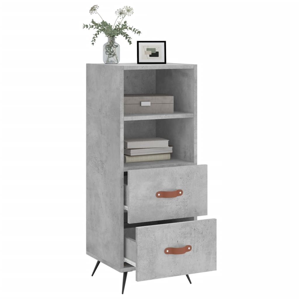 Sideboard Betongrau 34,5x34x90 cm Holzwerkstoff