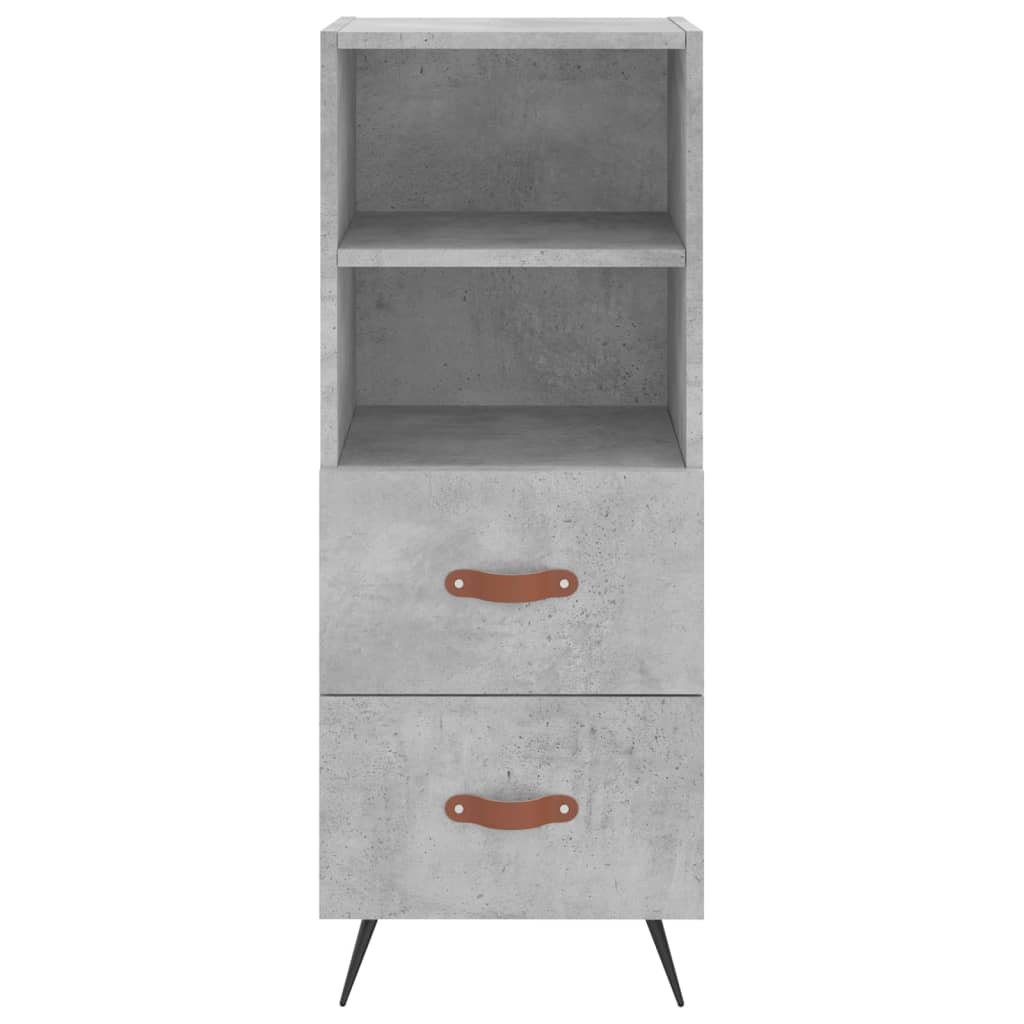 Sideboard Betongrau 34,5x34x90 cm Holzwerkstoff