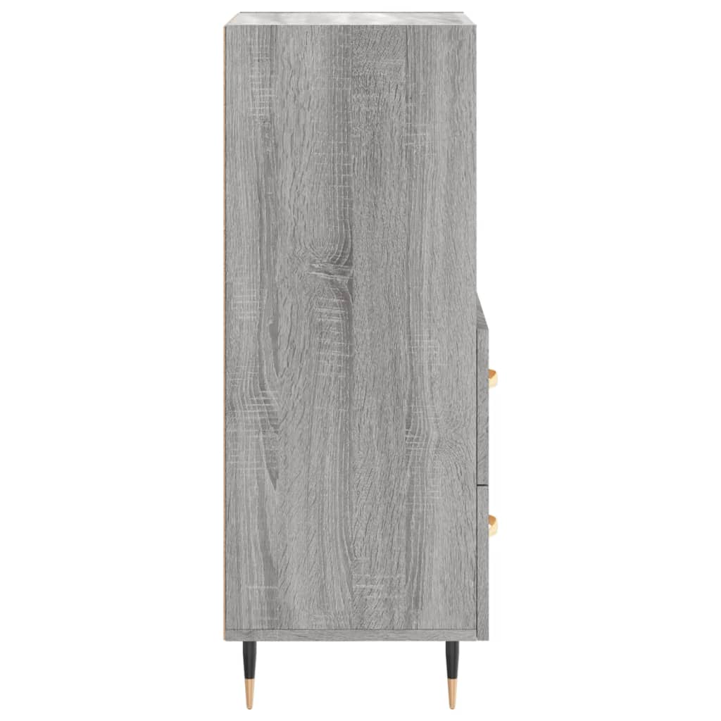 Sideboard Grau Sonoma 34,5x34x90 cm Holzwerkstoff
