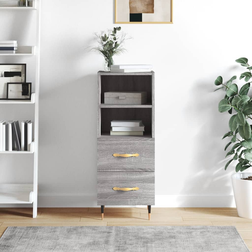 Sideboard Grau Sonoma 34,5x34x90 cm Holzwerkstoff