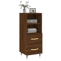 Thumbnail for Sideboard Braun Eichen-Optik 34,5x34x90 cm Holzwerkstoff