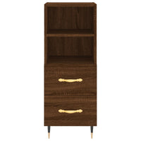 Thumbnail for Sideboard Braun Eichen-Optik 34,5x34x90 cm Holzwerkstoff