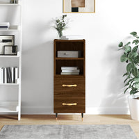 Thumbnail for Sideboard Braun Eichen-Optik 34,5x34x90 cm Holzwerkstoff