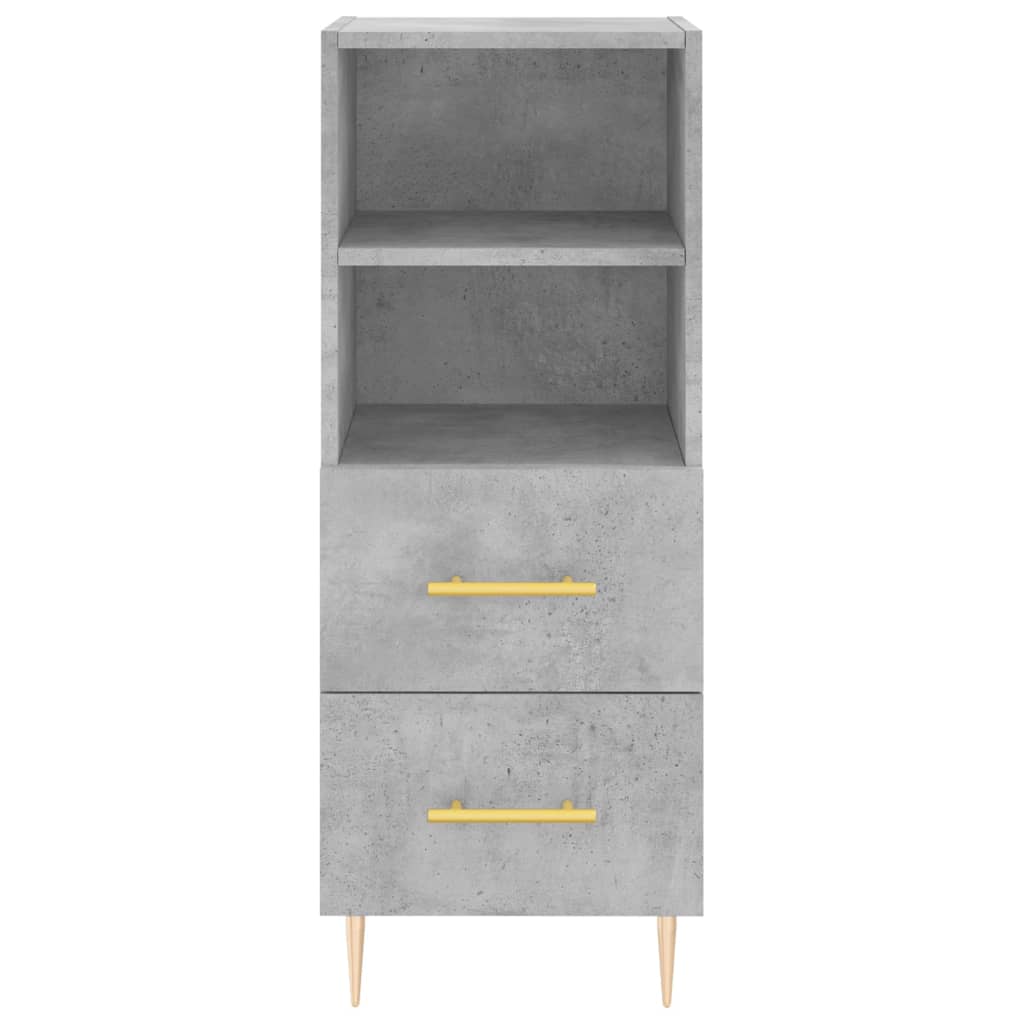 Sideboard Betongrau 34,5x34x90 cm Holzwerkstoff