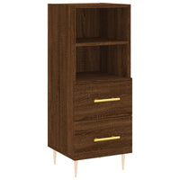 Thumbnail for Sideboard Braun Eichen-Optik 34,5x34x90 cm Holzwerkstoff