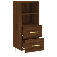 Thumbnail for Sideboard Braun Eichen-Optik 34,5x34x90 cm Holzwerkstoff