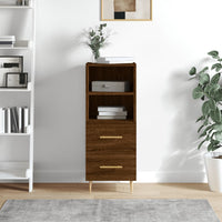 Thumbnail for Sideboard Braun Eichen-Optik 34,5x34x90 cm Holzwerkstoff
