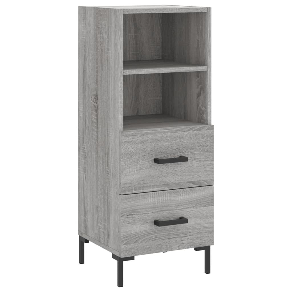 Sideboard Grau Sonoma 34,5x34x90 cm Holzwerkstoff