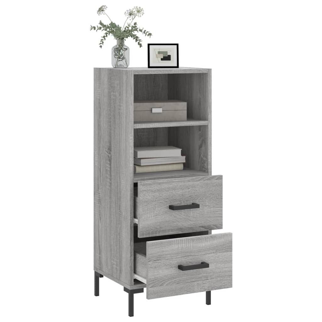 Sideboard Grau Sonoma 34,5x34x90 cm Holzwerkstoff