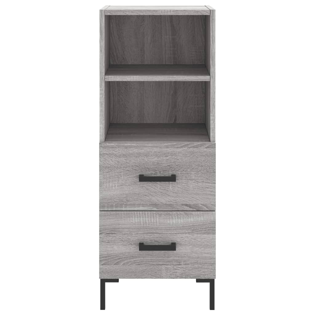 Sideboard Grau Sonoma 34,5x34x90 cm Holzwerkstoff