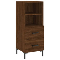 Thumbnail for Sideboard Braun Eichen-Optik 34,5x34x90 cm Holzwerkstoff