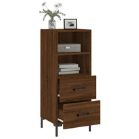 Thumbnail for Sideboard Braun Eichen-Optik 34,5x34x90 cm Holzwerkstoff