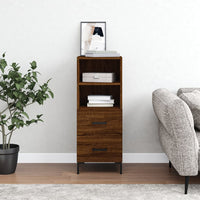Thumbnail for Sideboard Braun Eichen-Optik 34,5x34x90 cm Holzwerkstoff