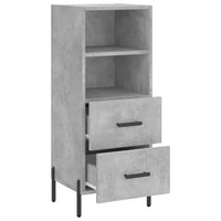 Thumbnail for Sideboard Betongrau 34,5x34x90 cm Holzwerkstoff