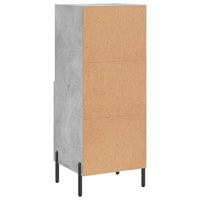 Thumbnail for Sideboard Betongrau 34,5x34x90 cm Holzwerkstoff